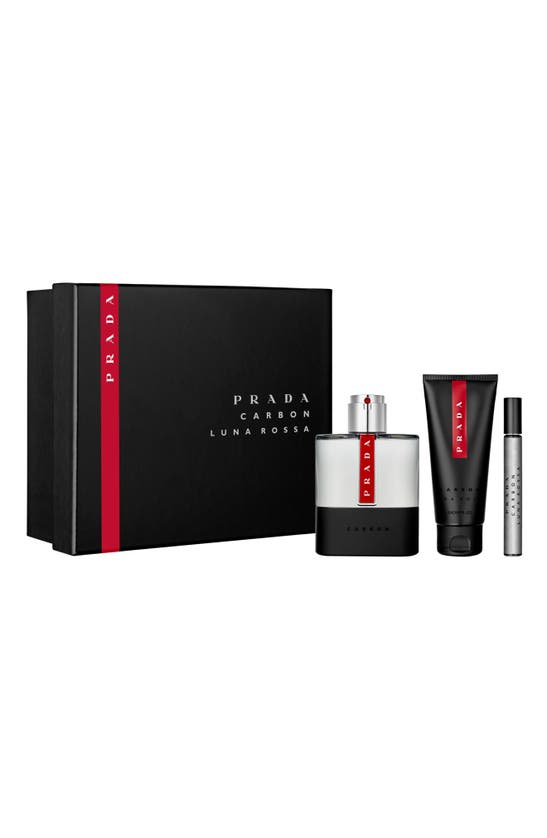 PRADA LUNA ROSSA CARBON EAU DE TOILETTE SET (USD $144 VALUE),LD1163