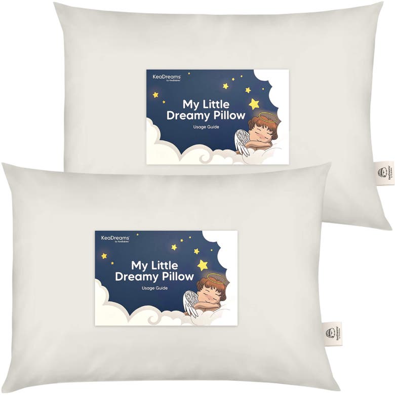 Shop Keababies 2-pack Toddler Pillows In Pearl Gray