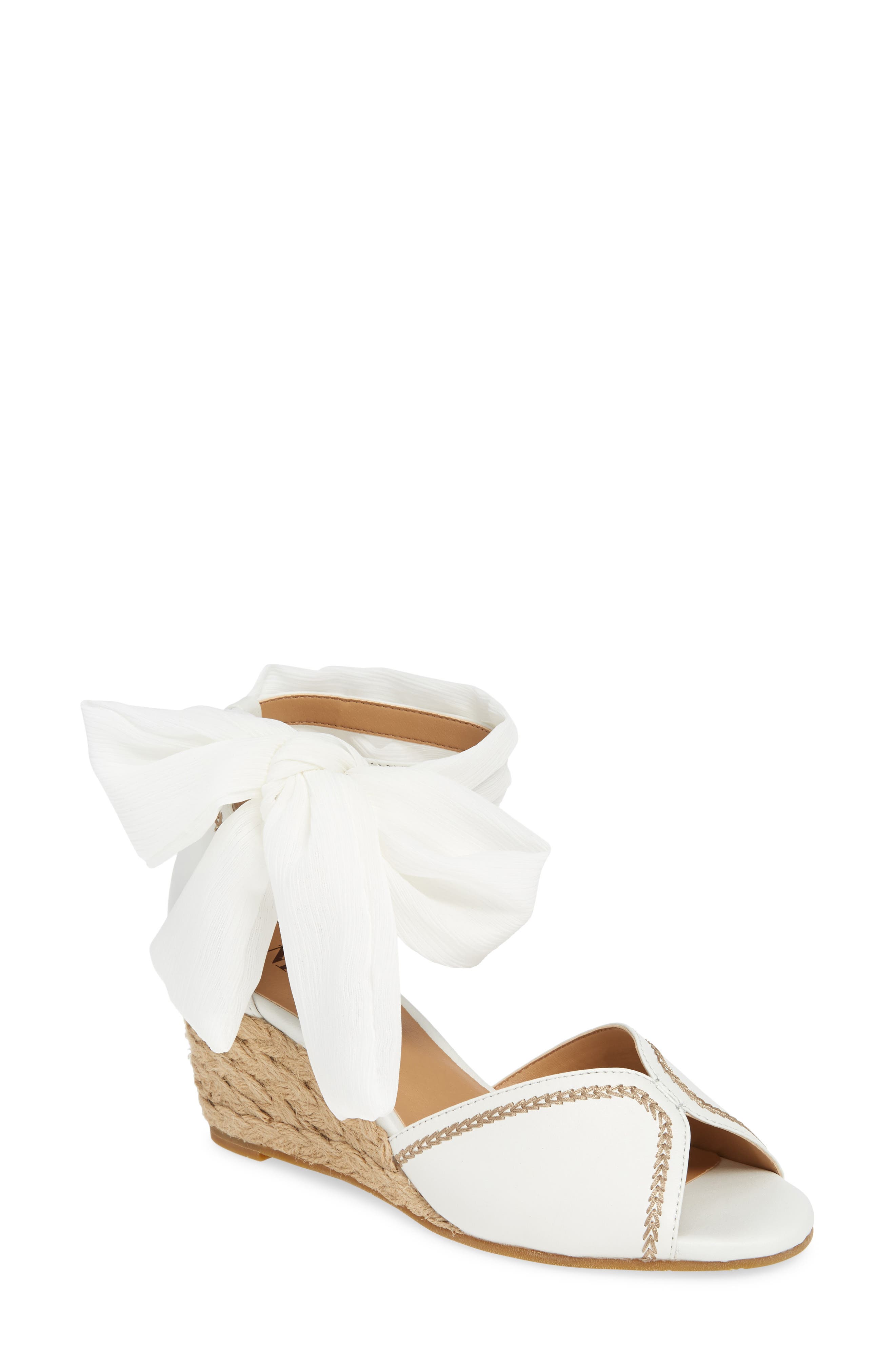 Nic+Zoe Brynn Espadrille Wedge Sandal, White