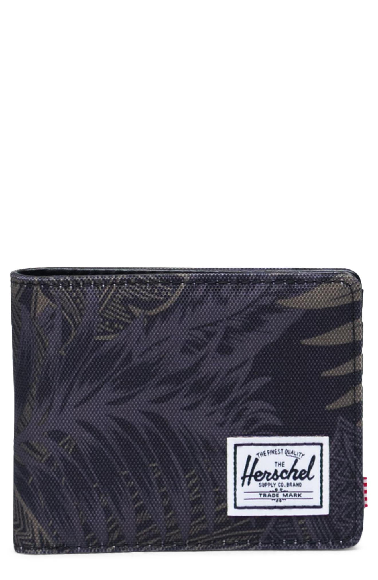 Herschel Supply Co Hank Rfid Bifold Wallet In Dark Jungle