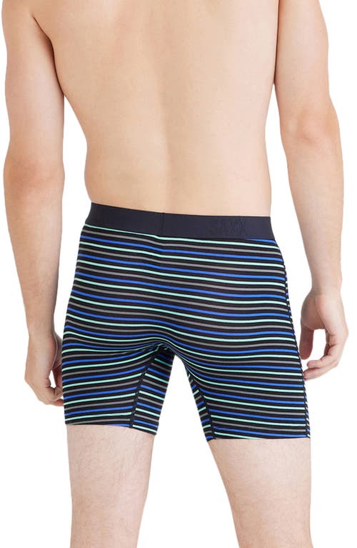 Saxx Vibe Xtra Super Soft Boxer Briefs In Gents Stripe-sport Blue