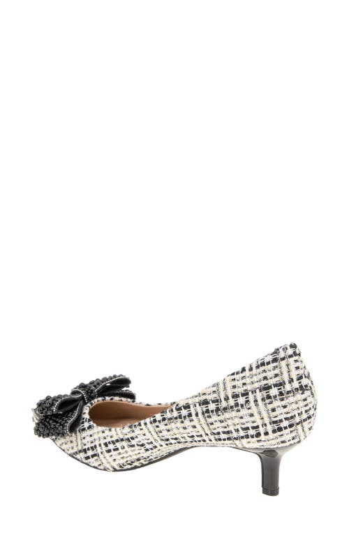Bcbg Dovi 2 Pointed Toe Pump In Ivory Multi