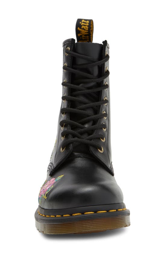Dr. Martens' Dr. Martens 1460 Vonda Ii Flower Embroidered Boot In Black