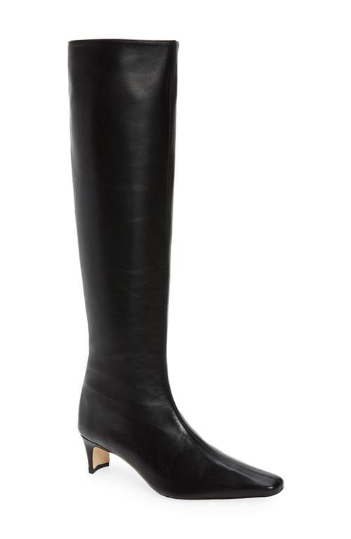 Wally Knee High Boot in Black