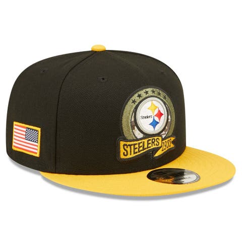 Men's New Era Cream/Black Pittsburgh Steelers City Originals 9FIFTY Snapback Hat
