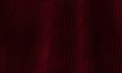 Gemma + Jane Long Sleeve Drawstring Waist Corduroy Top In Biking Red