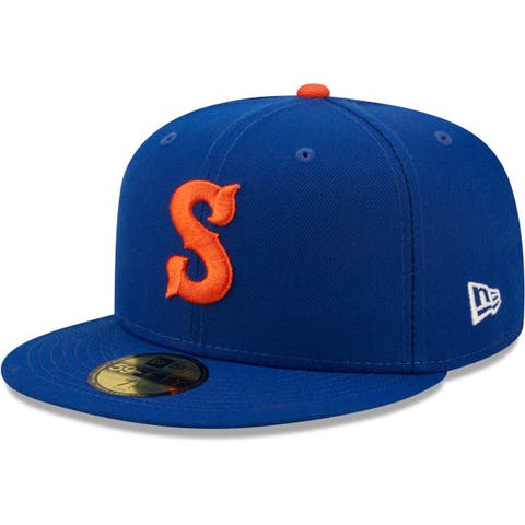 Men's New Era White/Orange St. Lucie Mets Marvel x Minor League 59FIFTY Fitted Hat