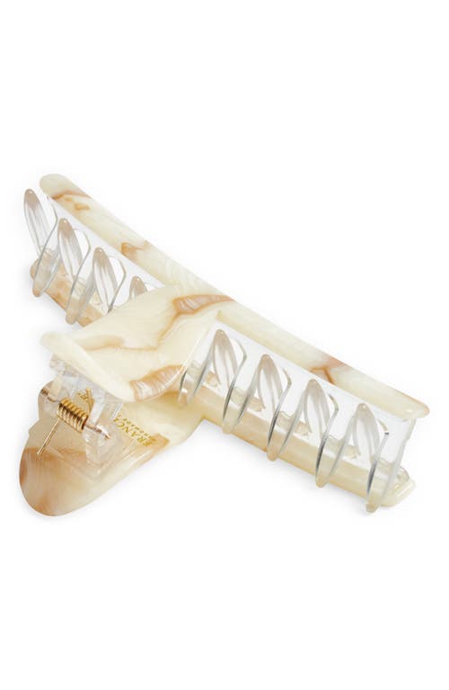 France Luxe Classic Slim Jaw Clip In Carrara