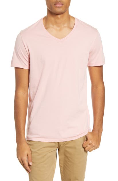 Bonobos Slim Fit V-neck T-shirt In Island Blush