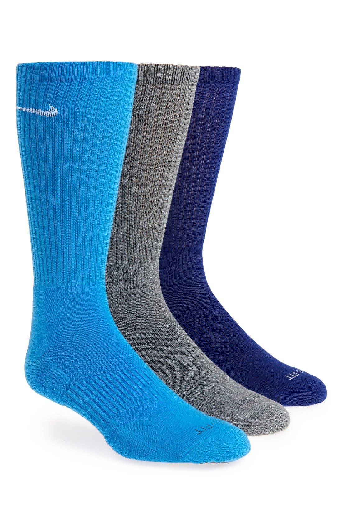 Nike Dri-FIT Cushioned Crew Socks (3 