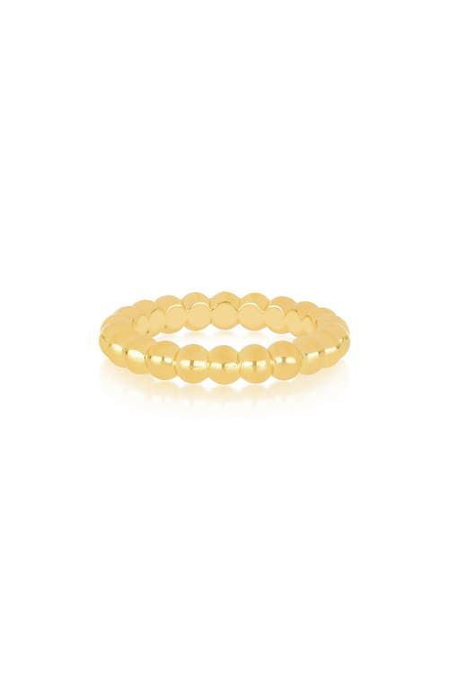 EF Collection Mini Beaded Ring in 14K Yellow Gold at Nordstrom, Size 6