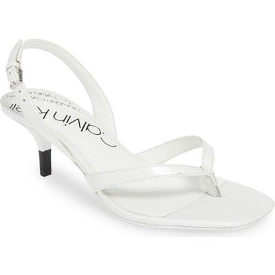 Calvin Klein Monty Thong Sandal- White