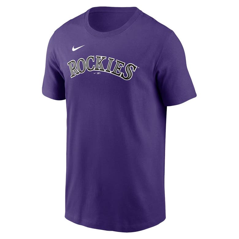 Shop Nike Charlie Blackmon Purple Colorado Rockies Fuse Name & Number T-shirt