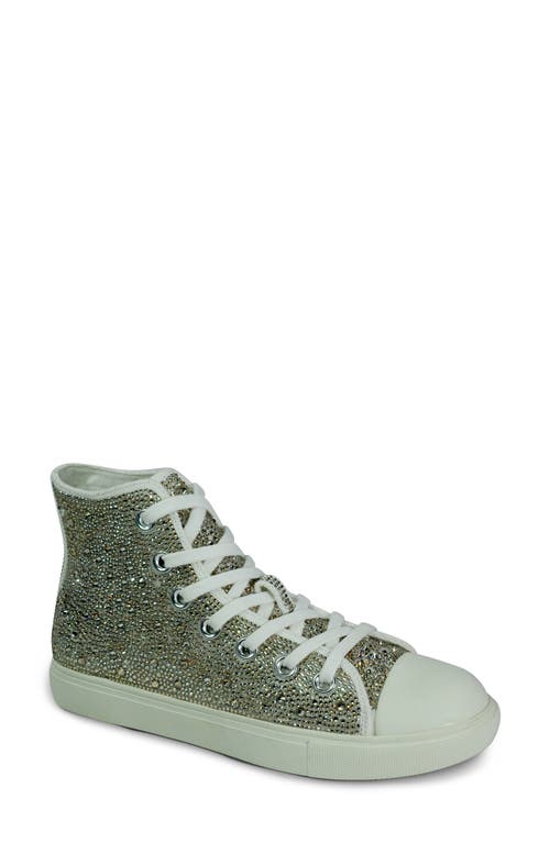 band of the free Bonnie Rhinestone Sneaker in Clear