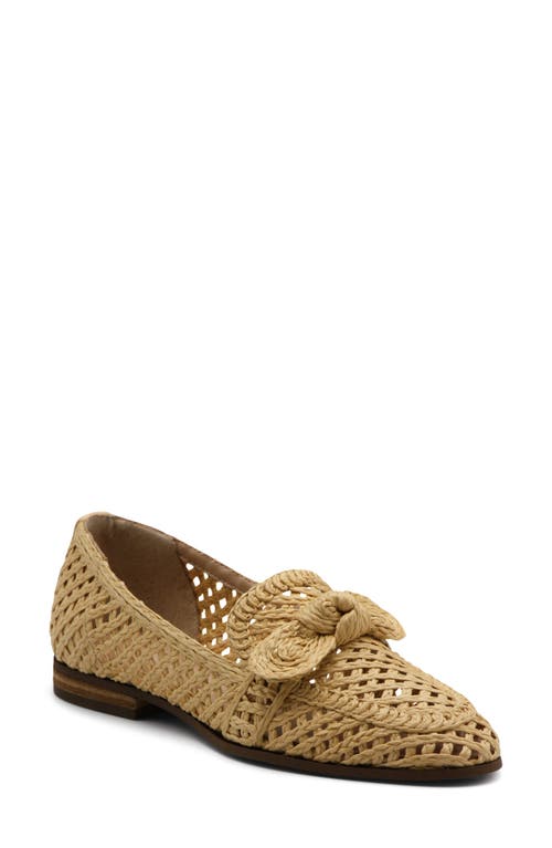 Finite Water Resistant Raffia Loafer in Natural