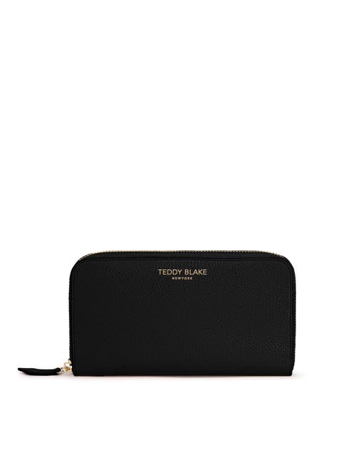 Shop Teddy Blake Zipwallet Stampato In Black