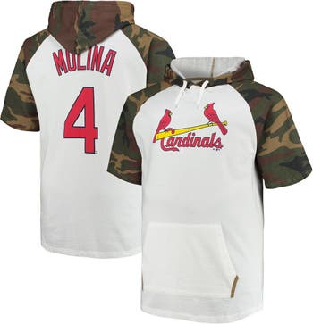PROFILE Men's Yadier Molina White/Camo St. Louis Cardinals Player Big &  Tall Raglan Hoodie T-Shirt