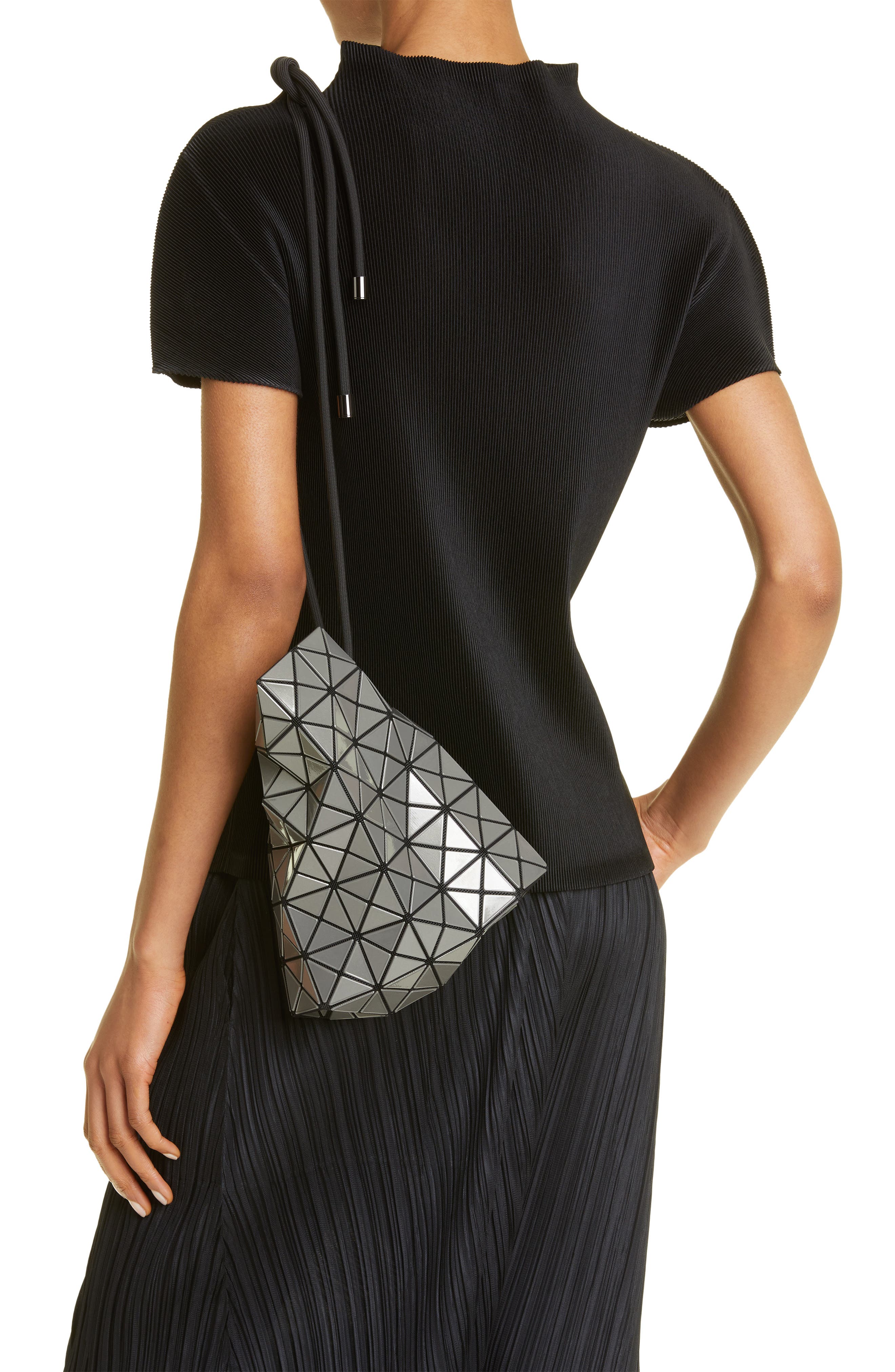 BAO BAO ISSEY MIYAKE Gray Wring Gloss Bag Bao Bao Issey Miyake