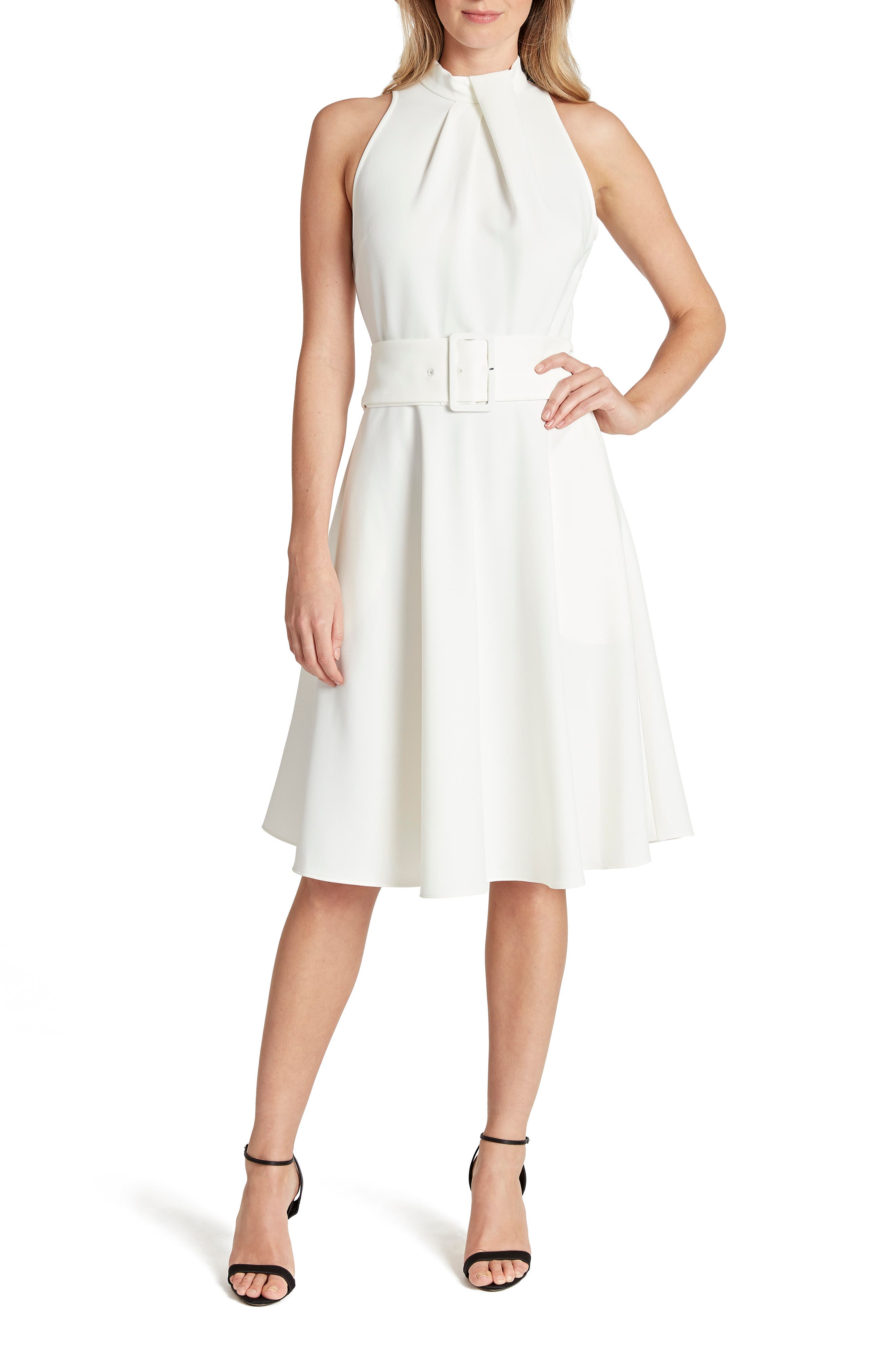 tahari fit and flare dress