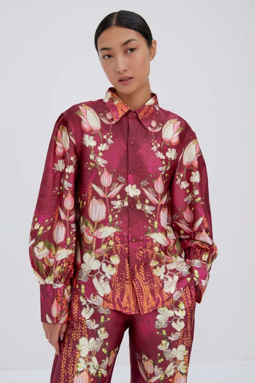 Raishma Lauren Burgundy Shirt In Burgundy
