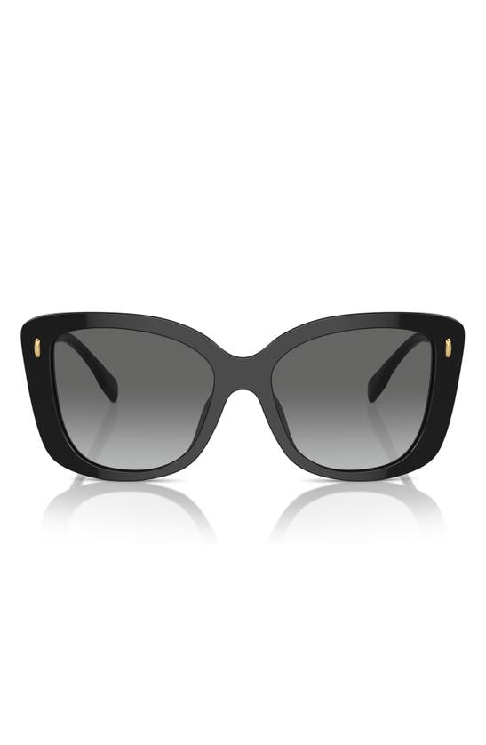Shop Tory Burch 54mm Gradient Butterfly Sunglasses In Black