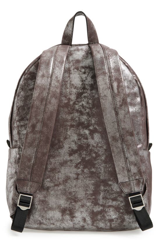 Shop Alexander Mcqueen Rib Cage Backpack In Silver