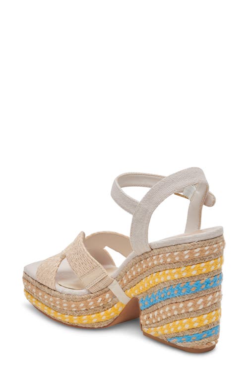 DOLCE VITA DOLCE VITA CALE WOVEN RAFFIA PLATFORM SANDAL