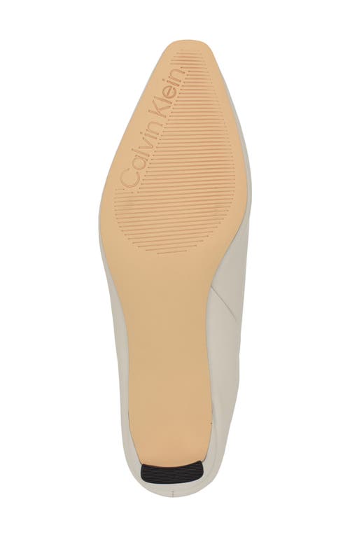 Shop Calvin Klein Rizzy Mule In Ivory