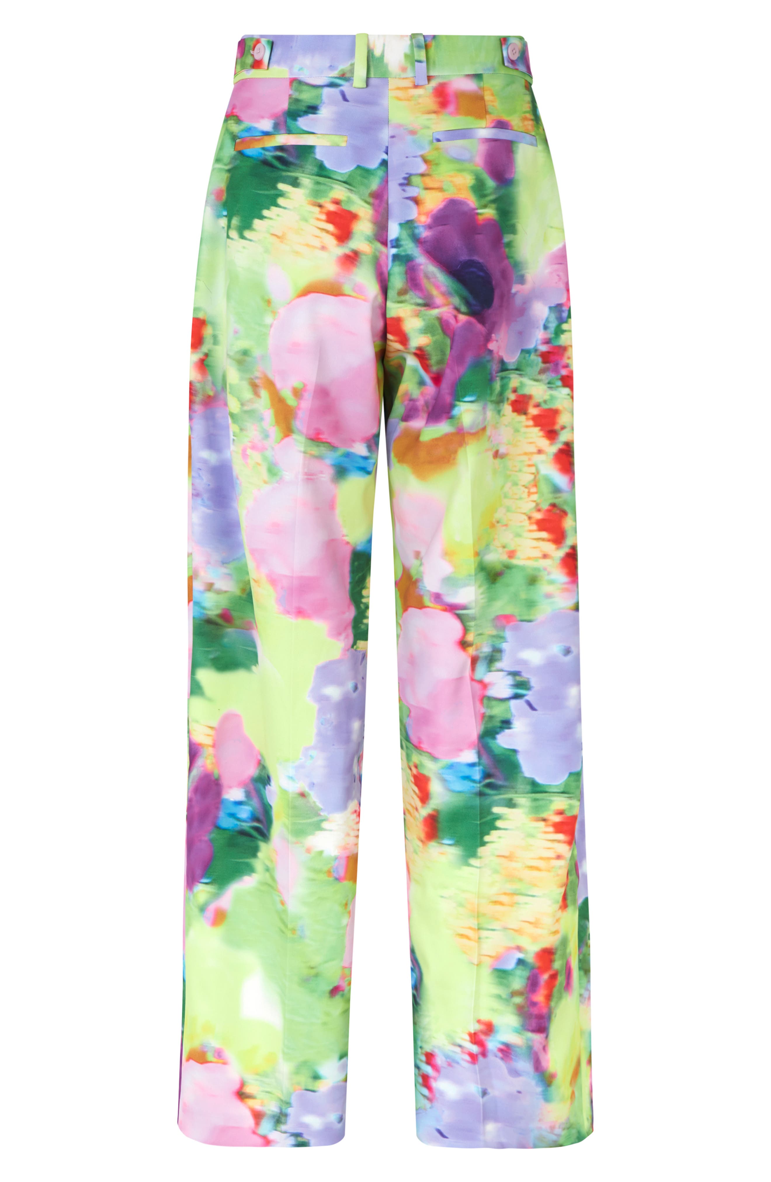 Stine Goya Amalie Wide Leg Cargo Pants in Faded Floral