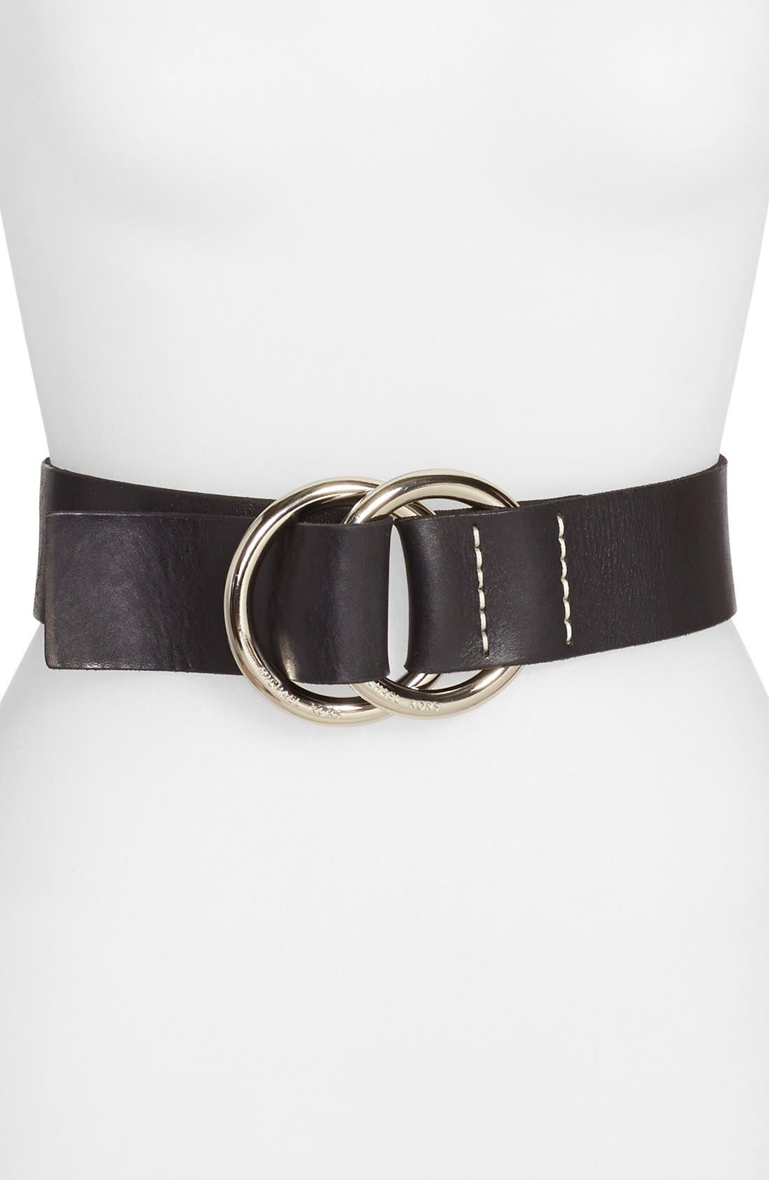 Michael Kors Wide Leather Ring Belt Nordstrom