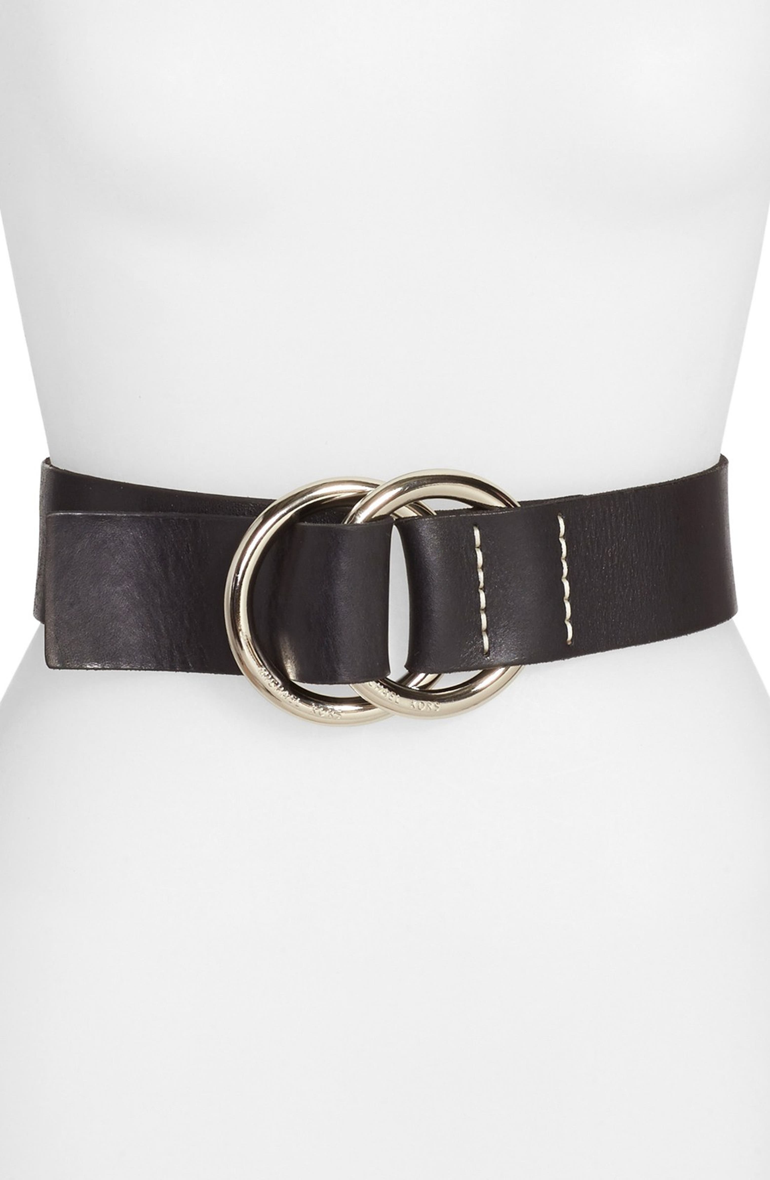 Michael Kors Wide Leather Ring Belt | Nordstrom