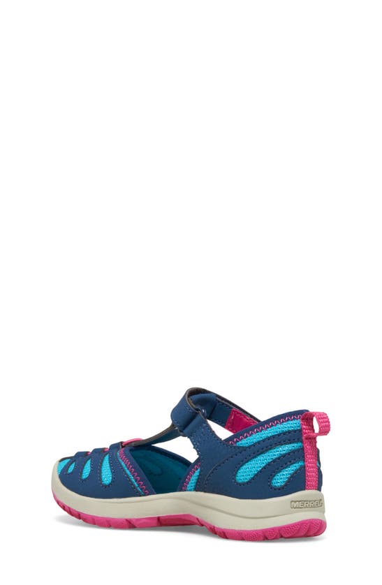 Shop Merrell Kids' Hydro Lily Sandal In Navy/ Turquoise
