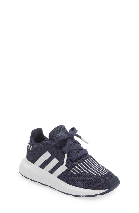 Adidas Originals Kids' Swift Run Sneaker In Shadow Navy/ White/ Core Black