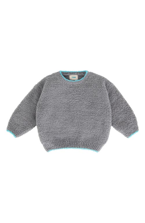 7 A. M. Enfant Fuzzy Recycled Polyester Sweater in Gris at Nordstrom