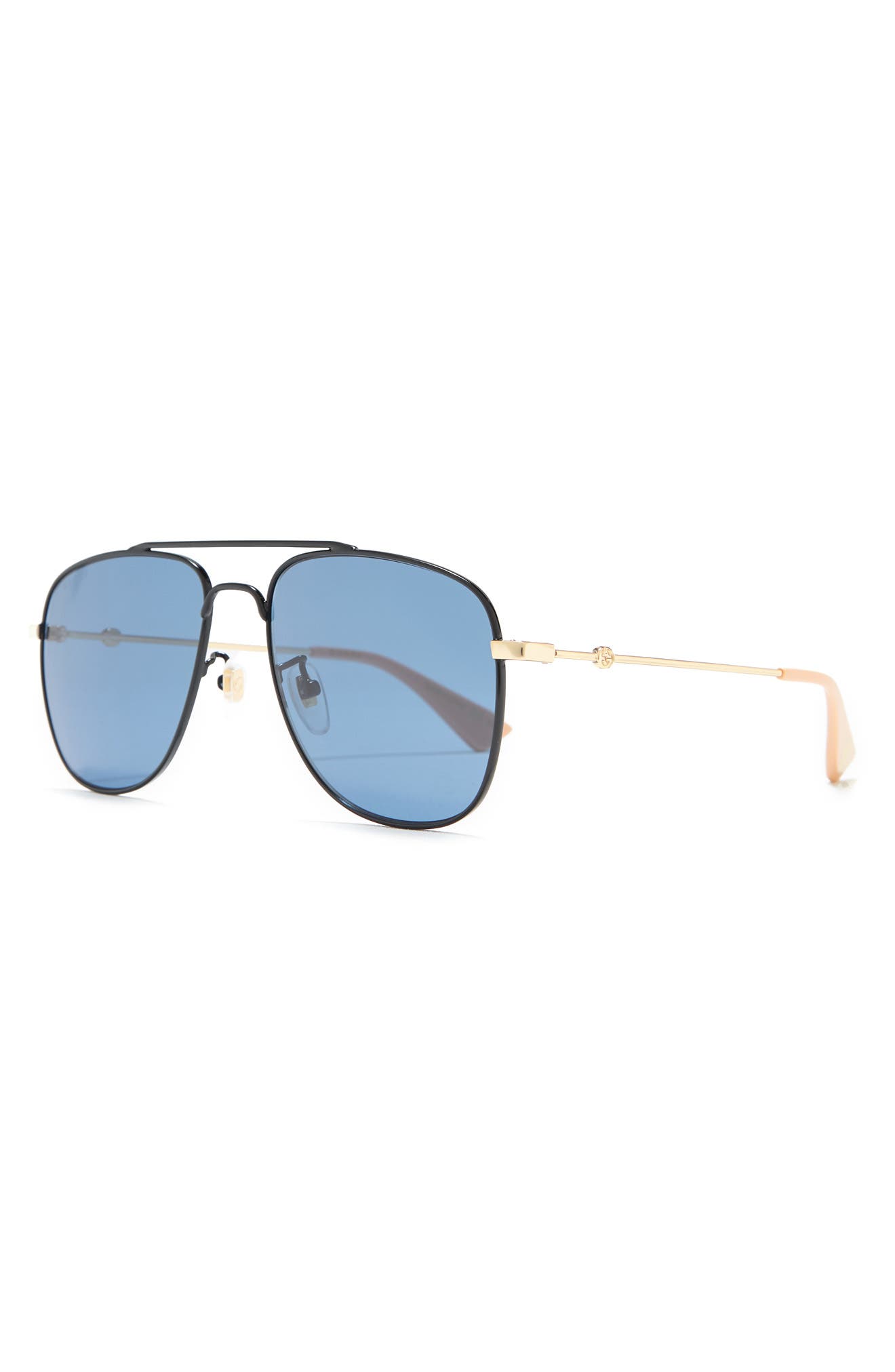 57mm aviator sunglasses gucci