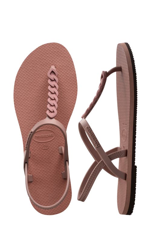 Shop Havaianas You Paraty Chain Sandal In Crocus Rose