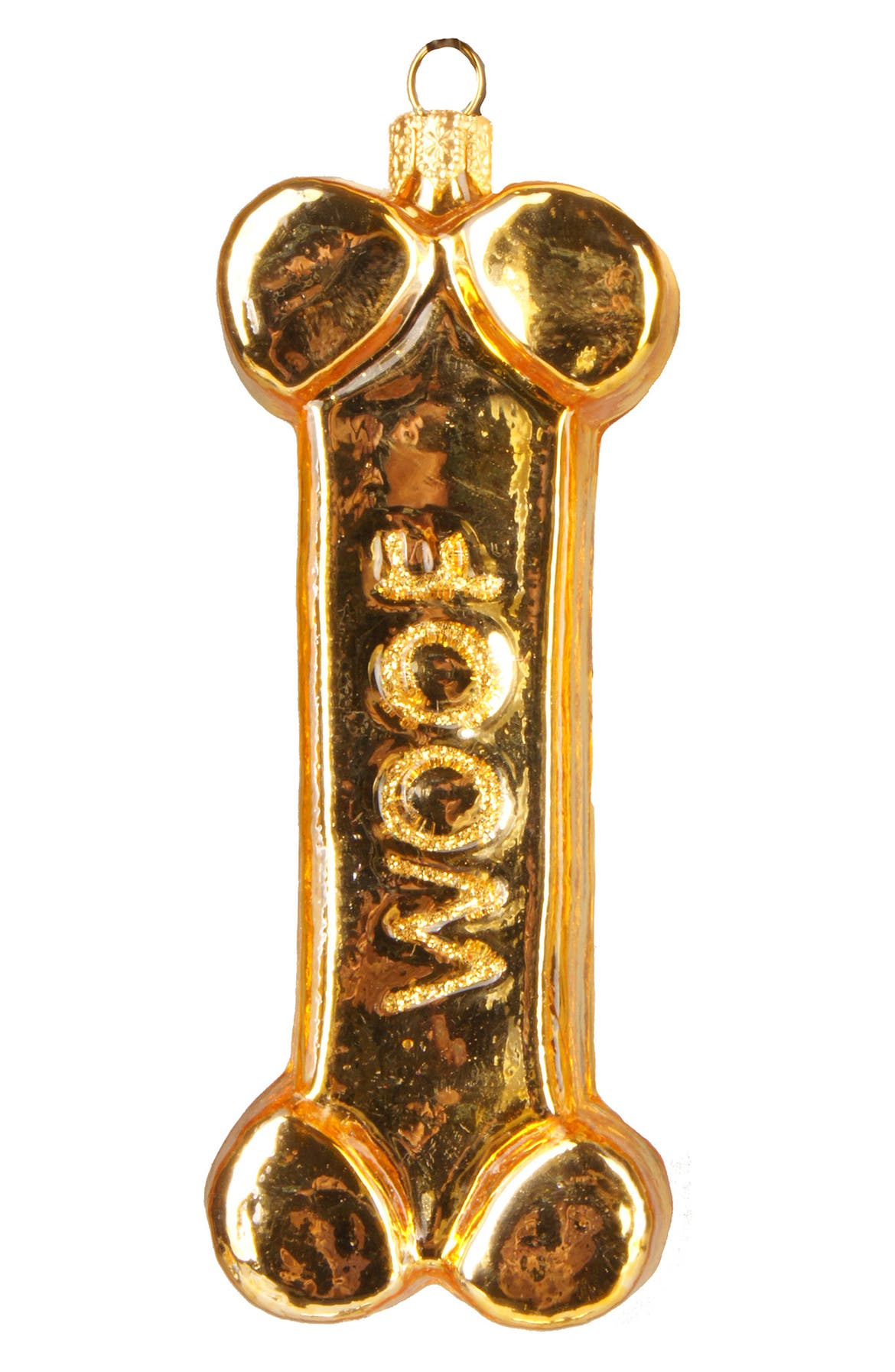 NORDSTROM AT HOME Dog Bone Ornament, Main, color, GOLD