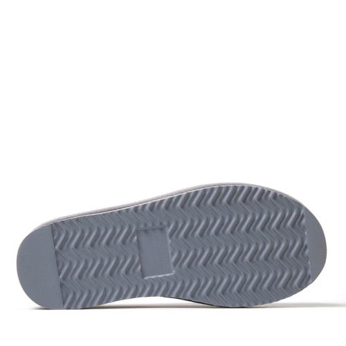 Dearfoams Doreen Genuine Suede Clog With Prayer Seam Slipper In Sleet