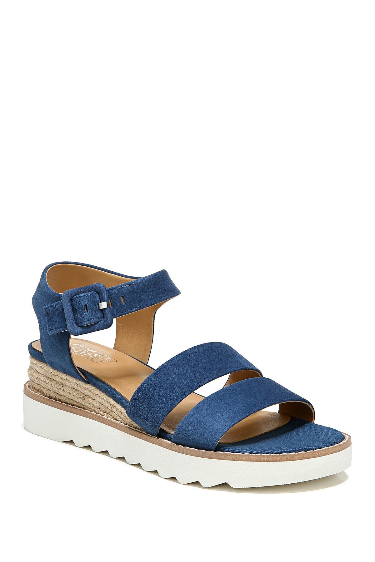 Franco sarto navy sandals Clearance