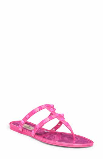 Christian Louboutin Pink Loubi Flip Thong Sandals – BlackSkinny