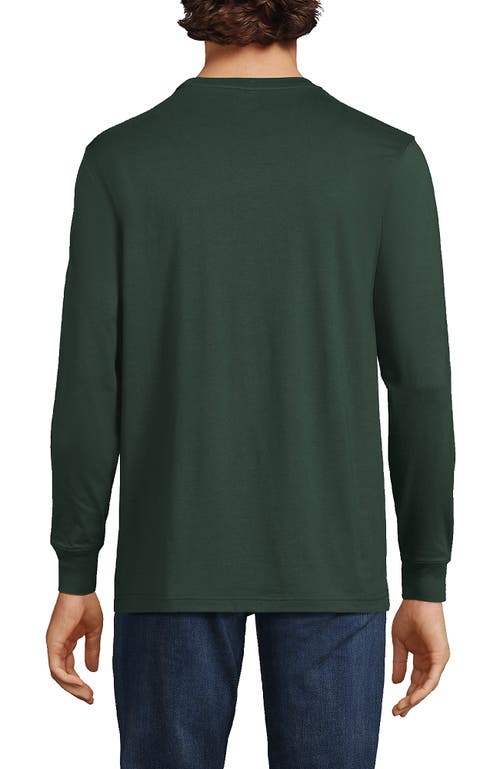 Shop Lands' End Super-t Long Sleeve T-shirt In Deep Woodland Green