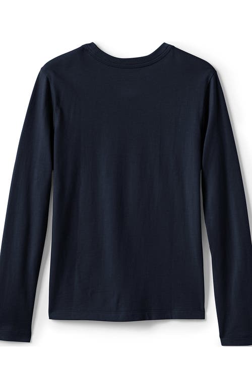 LANDS' END LANDS' END SCHOOL UNIFORM GIRLS LONG SLEEVE ESSENTIAL T-SHIRT