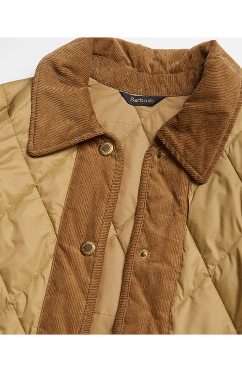 Shop Barbour Highcliffe Quilted Jacket In Antique Bronzed Beige