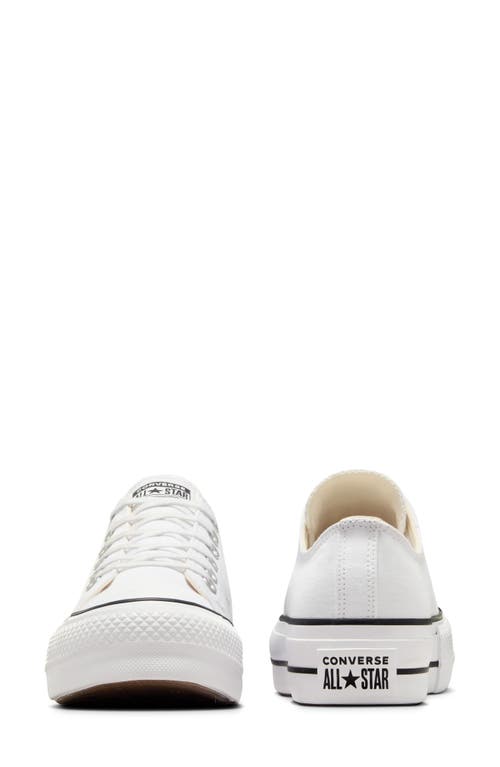 Shop Converse Chuck Taylor® All Star® Lift Low Top Sneaker In White/black/white