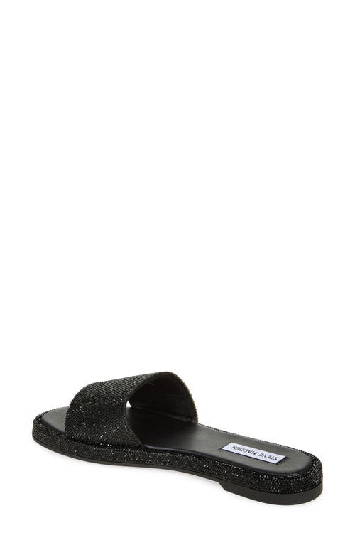 Steve Madden Embellished Open Toe Sandals In Black