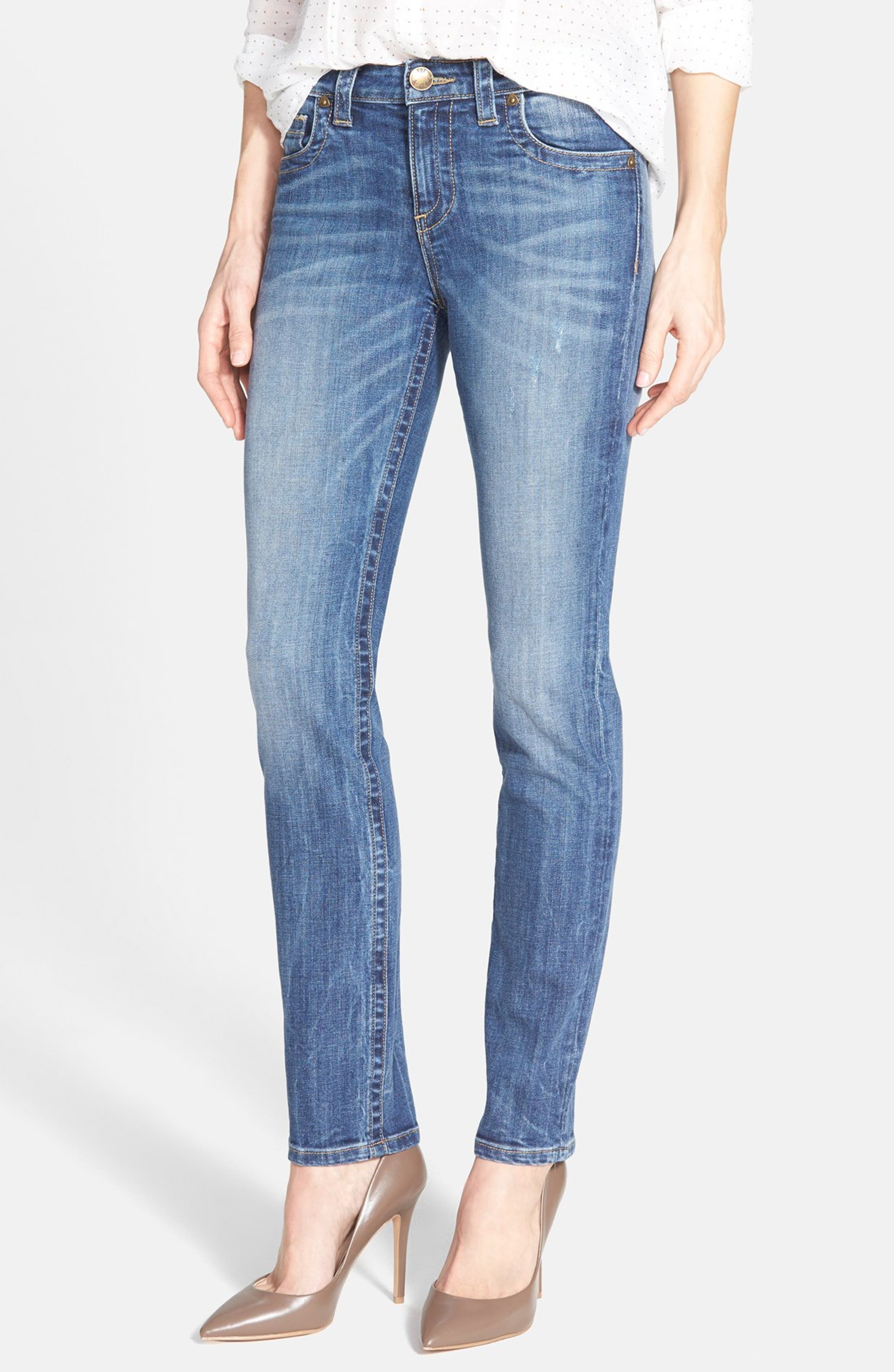 KUT from the Kloth 'Stevie' Stretch Straight Leg Jeans (Priceless ...