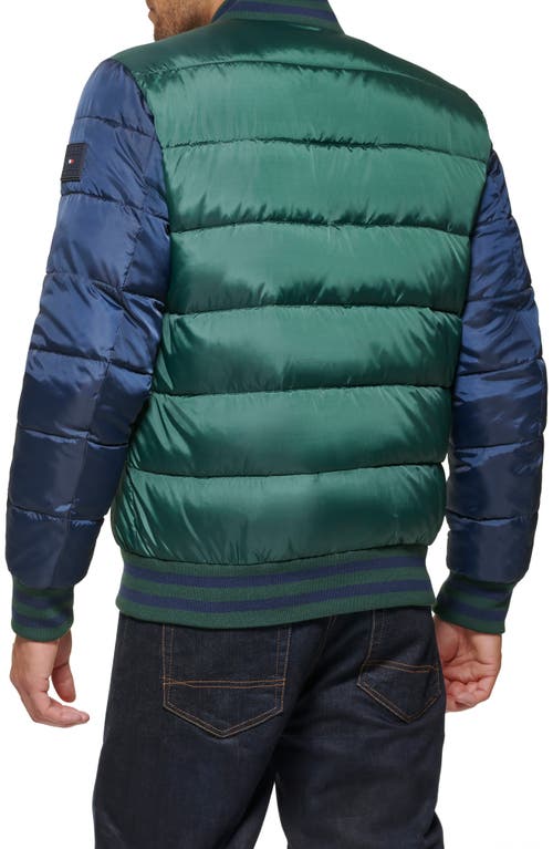TOMMY HILFIGER TOMMY HILFIGER VARSITY QUILTED BOMBER JACKET 