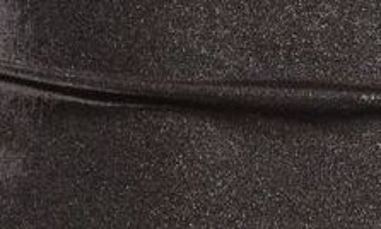 Shop Mistress Rocks Metallic Drape Tie Neck Sleeveless Top In Black