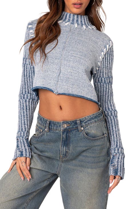 Women's Crop Top Turtlenecks