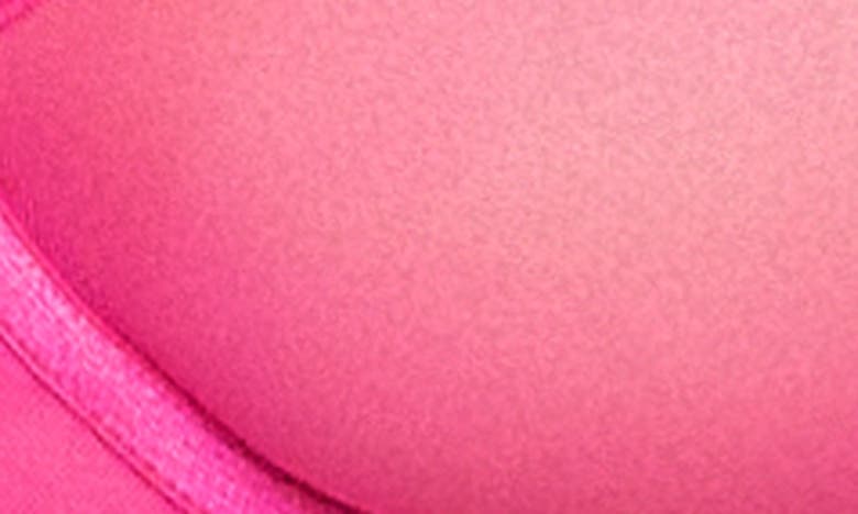 Shop Mapalé Mesh Underwire Bra, G-string & Garter Belt Set In Hot Pink